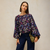 Lyra Bubble Hem Top - Pink Multi