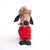 Christmas Dog in Jumper & Stripe Hat