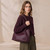 Fernanda Woven Tote - Burgundy
