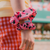 Pink 'Pints' Satin Scrunchie