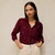 Libby Organic Cotton Shirt - Dark Plum