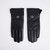Gemma Leather Look Gloves With Gift Box – Black