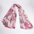 Gianna Gold Foil Scarf With Gift Box – Pink