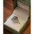 Sterling Silver Marcasite Shamrock Marble Ring