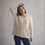 Jane Interlinking Diamond Boxy V-Neck Aran Sweater_10005