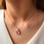 Absolute Rose Gold Crystal Circle Pendant_10001