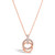 Absolute Rose Gold Crystal Circle Pendant_10002