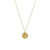 Juvi Small Merrow Coin Pendant Chain Gold_10001