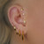 Loinnir Jewellery Torc Gold Hoop Earrings_10002