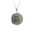 Solvar Sterling Silver Connemara Marble Round Celtic Pendant_10001