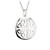 Solvar Sterling Silver Round Four Trinity Knot Pendant_10001