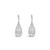 Absolute Silver Cubic Zirconia Teardrop Earrings_10002