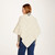 Aran Woollen Mills Merino Wool Aran Poncho Cream_10004