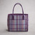 Bridget Tweed Tote Bag Grey/Purple Check_10002