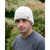 Erin Knitwear Men's Aran Cable Hat With Turn Up White_10001