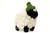 Erin Knitwear Mountain Black Face Stand Sheep Bobble Hat Green _10001
