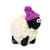 Erin Knitwear Mountain Black Face Stand Sheep Bobble Hat Lilac_10001