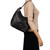 Gionni Garnet Soft Curved Top Hobo Bag Black_10005
