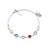 Newbridge Silver Bracelet With Multi Coloured Stones_10002