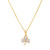 Shanore 14k Gold Vermeil Shamrock Pendant Zirconia_10001