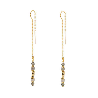 Pilgrim Gold Plated Echo Recycled Chain Earrings | Kilkenny Design