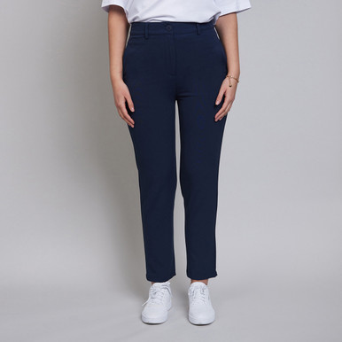 Bailey Tapered Pleated Trousers Navy Kilkenny Design
