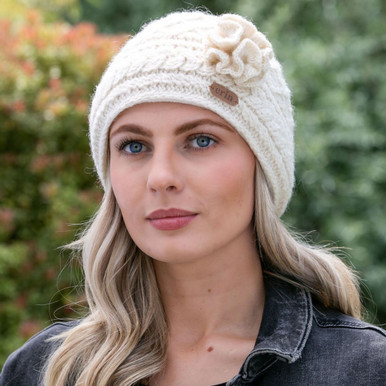 Alfie Trapper Hat Brown - Erin Knitwear