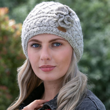 Alfie Trapper Hat Brown - Erin Knitwear