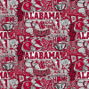 NCAA-Alabama AL1236 PoP Art Minky