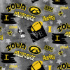 NCAA-Iowa Graffiti cotton ao