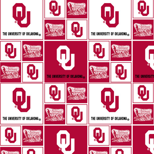 University of Oklahoma Fleece Fabric by Sykel-oklahoma Sooners -  Israel