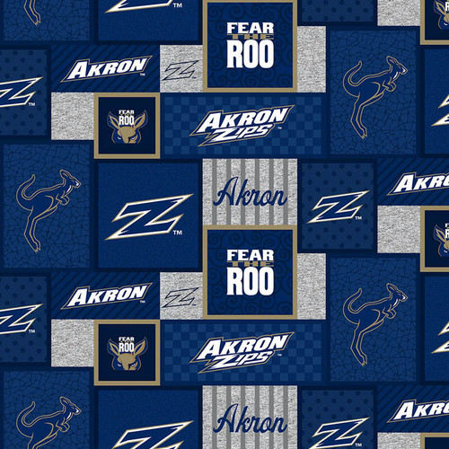 NCAA-Akron-1177 logo patch flc