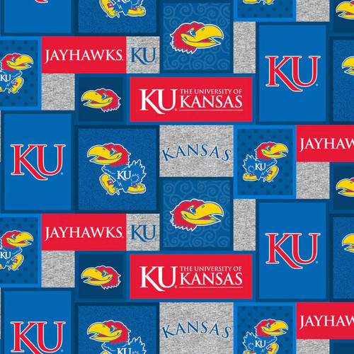 NCAA-Kansas KS-1177 logo patch flc
