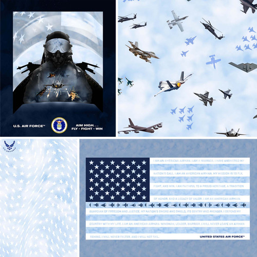 U.S. Air Force Minky Full Collection