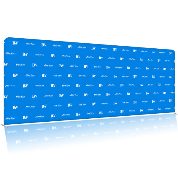 20' x 8' Media Backdrop - Stretch Fabric Zip Stand Display Wall 1