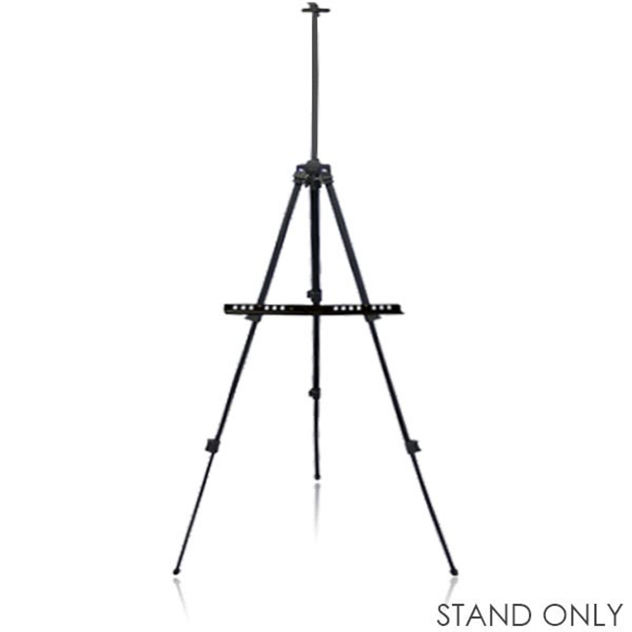 65 tall Metal Easel Collapsible Tripod Stand - Black