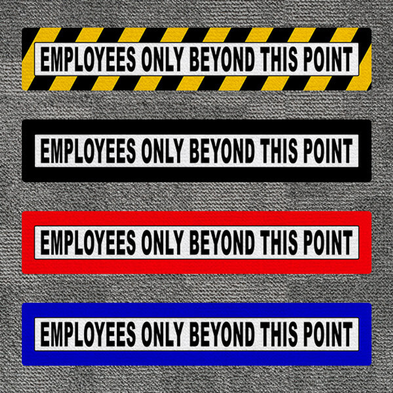 Employees Only Beyond This Point Carpet Floor Decal 48