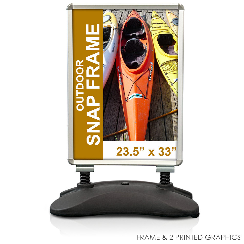 Outdoor Wind Sign Frame With Optional Printed Graphics