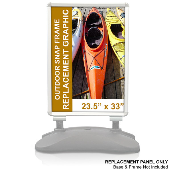Replacement Graphics for the Outdoor Snap Frame - Water Base