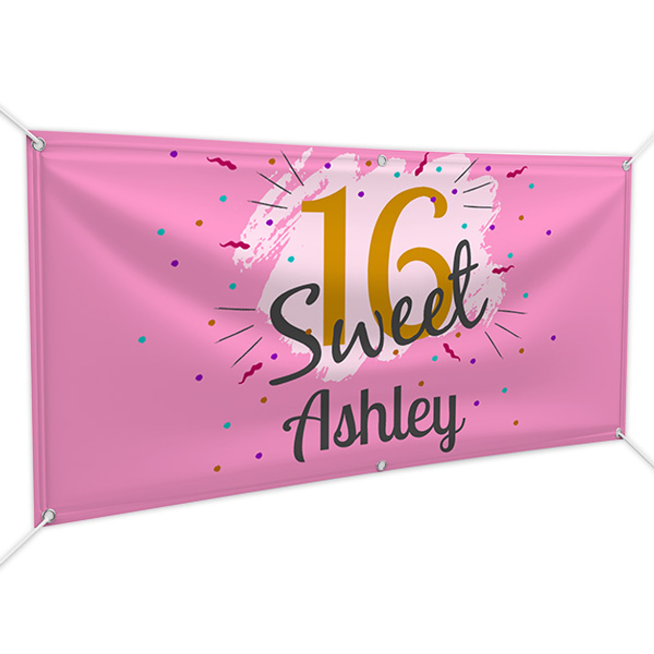 Personalized Sweet 16 Birthday Banner personalized-sweet-16-birthday-banner