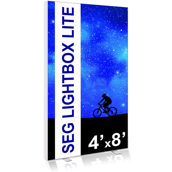 4ftx8ft Lite SEG Fabric LED Lightbox with Printed Fabric Graphics