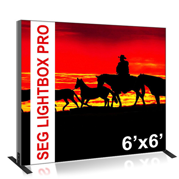 6ftx6ft Pro SEG Fabric LED Lightbox with Printed Graphics