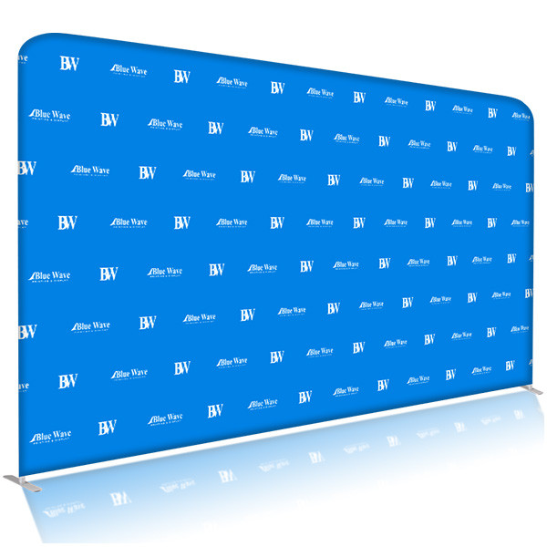 15' x 8' Media Backdrop - Stretch Fabric Zip Stand Display Wall 1