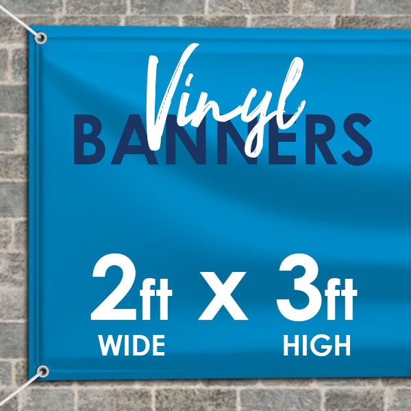 Vinyl Banners Custom Printed in Full Color Fast Turnaround