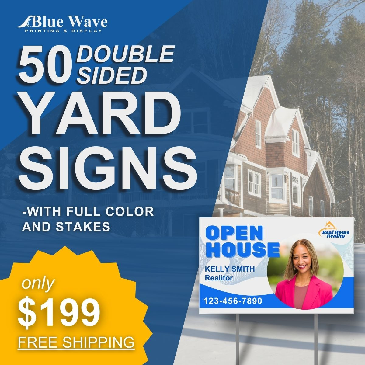 Custom Yard Signs | Full-Color, Durable, Bulk Pricing
