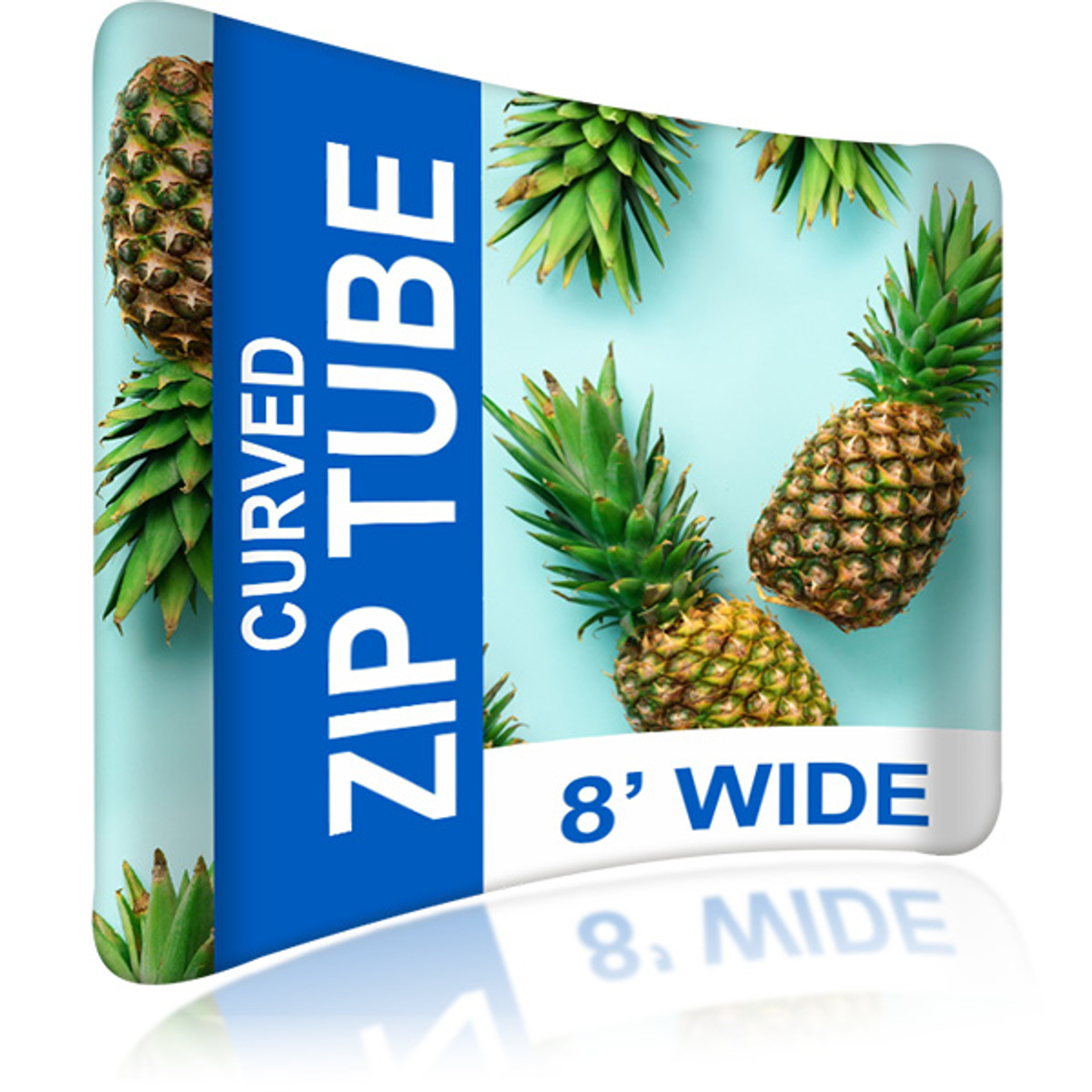 Stretch Fabric Tube Frame Displays Zip Stands