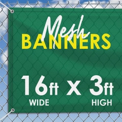 16' x 3' Mesh Banner