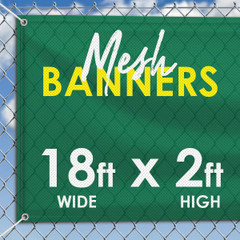 18' x 2' Mesh Banner