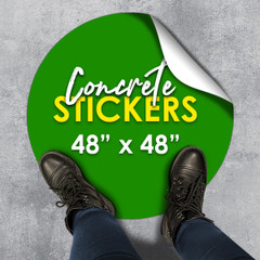 48" x 48" Concrete Stickers