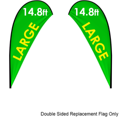 Large double sided replacement flag banner